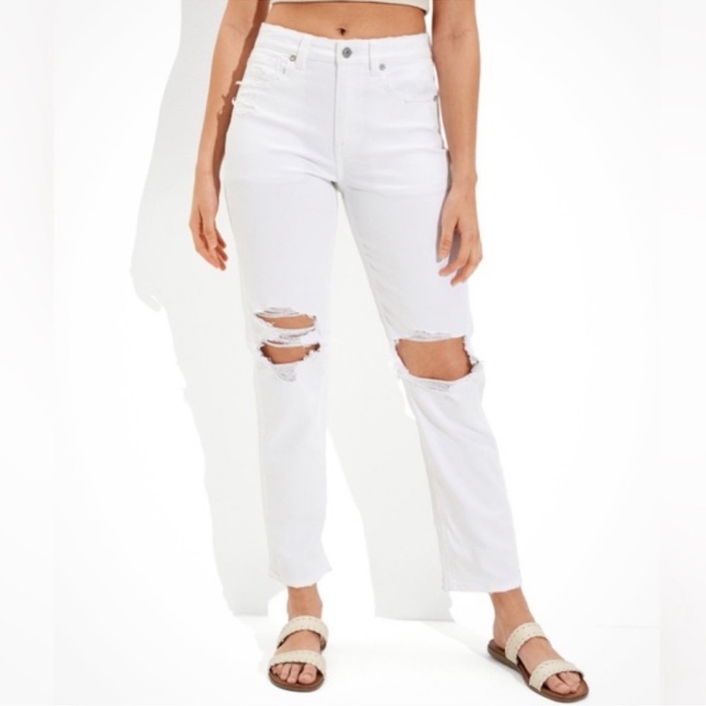 White Distressed Jeans